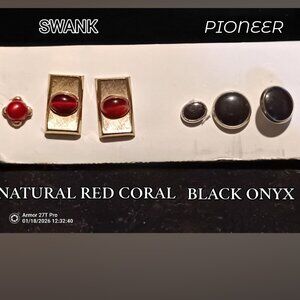 SWANK and Pioneer Cufflinks and Tie-Tac Sets